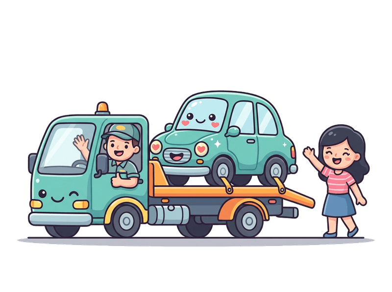 Step 3: We Collect — Our flatbed comes to you anywhere in Hayes & Keston. Typically within 24–48 hours. Driveway, garage, or street — we'll find you.