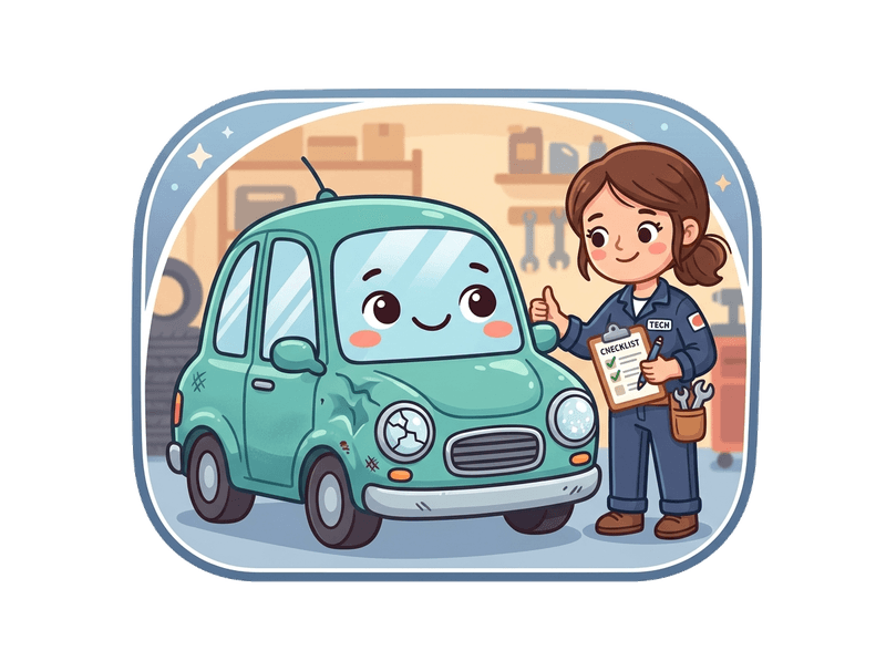 Accident Damaged Vehicles service illustration